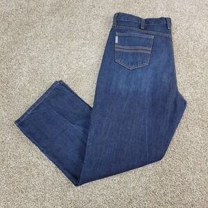 Cinch White Label Mens 40x30 Blue Denim Stretch 5 Pocket Jeans Dark Wash